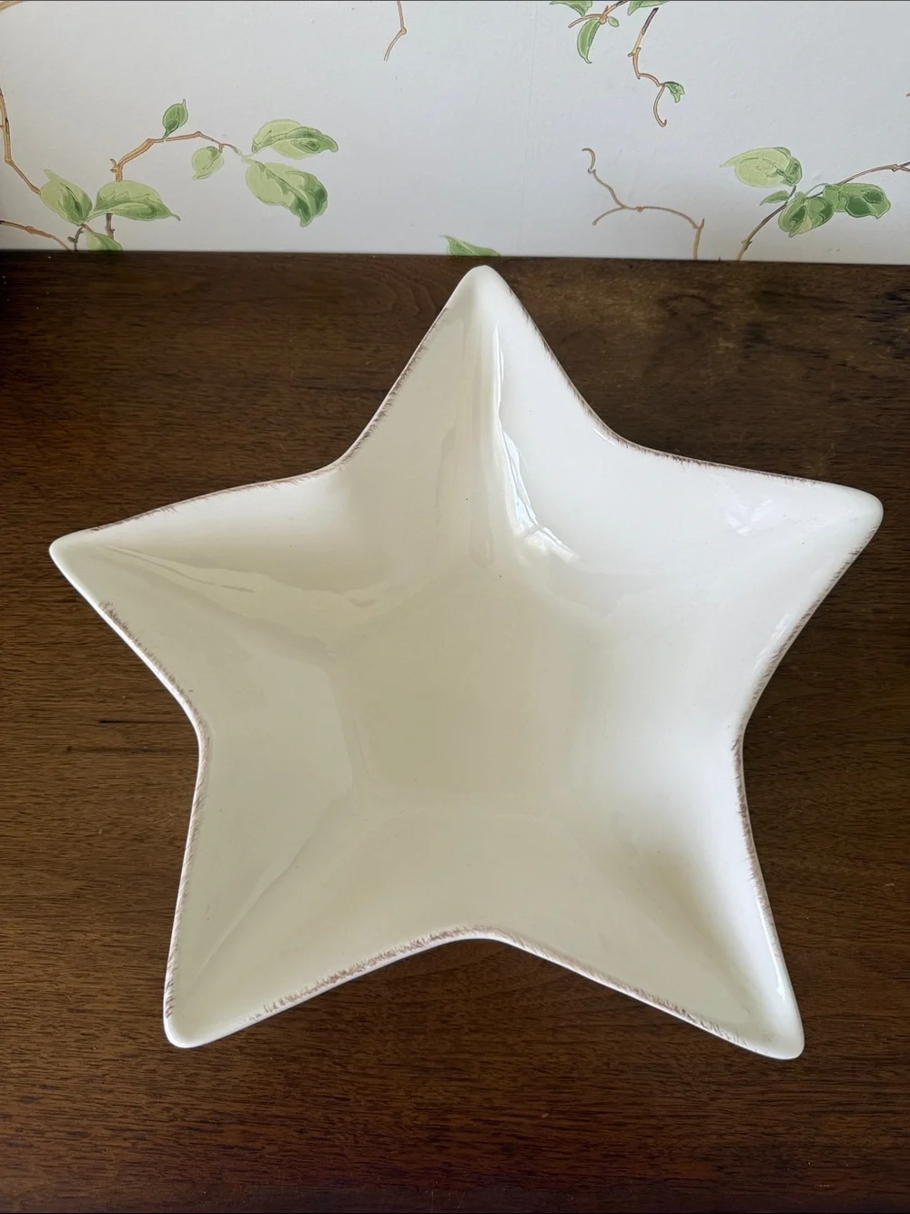 Pottery Barn Ceramic Star Serving Bowl - 9”
